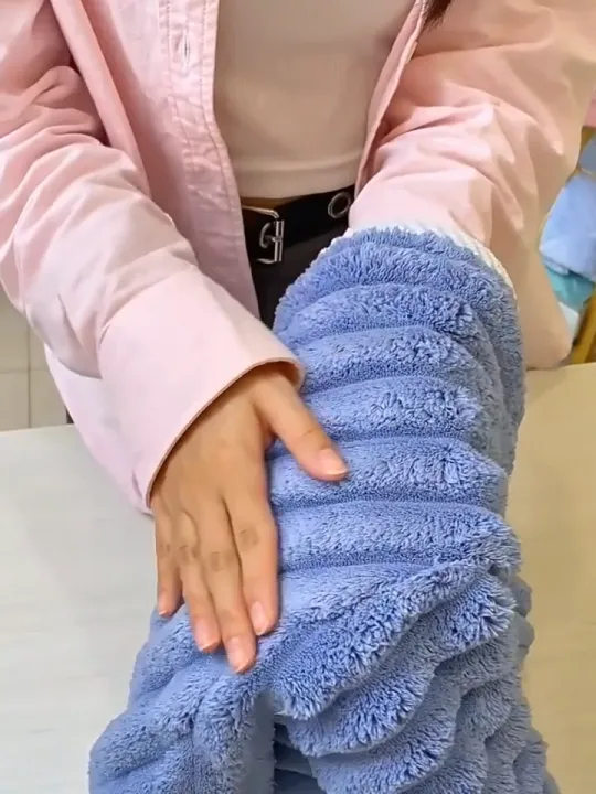 Microfiber Hair Towel Wrap for Women Quick Dry Coral Velvet Hair Cap image 2