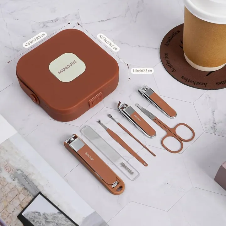 Nail Cutter 8 Piece Set Portable Manicure Pedicure Kit for Men and Women image 4