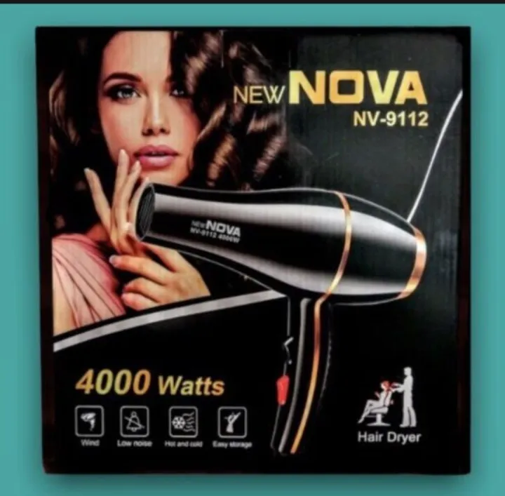Nova NV 9112 Professional Hair Dryer Hot and Cold Heavy Duty image 3