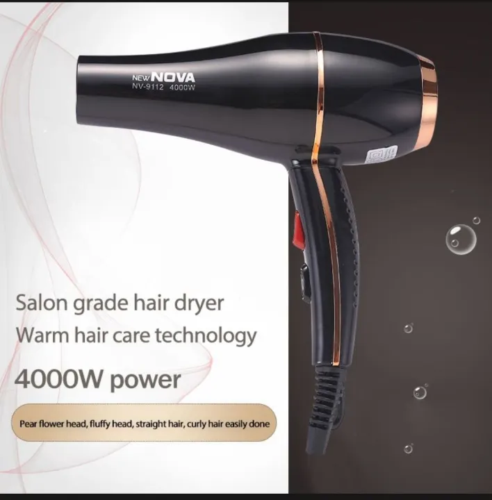 Nova NV 9112 Professional Hair Dryer Hot and Cold Heavy Duty image 2