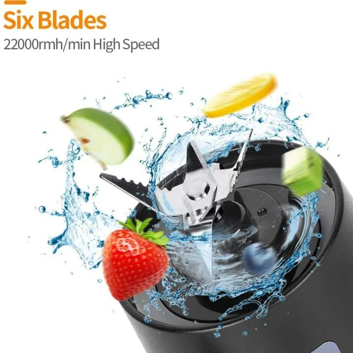 Portable USB Rechargeable Blender Cup, Six Blade Smoothie Juicer image 3