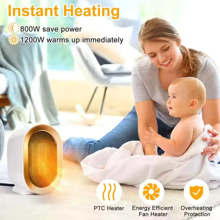 Mini Portable PTC Ceramic Fan Heater for Room and Office image 8